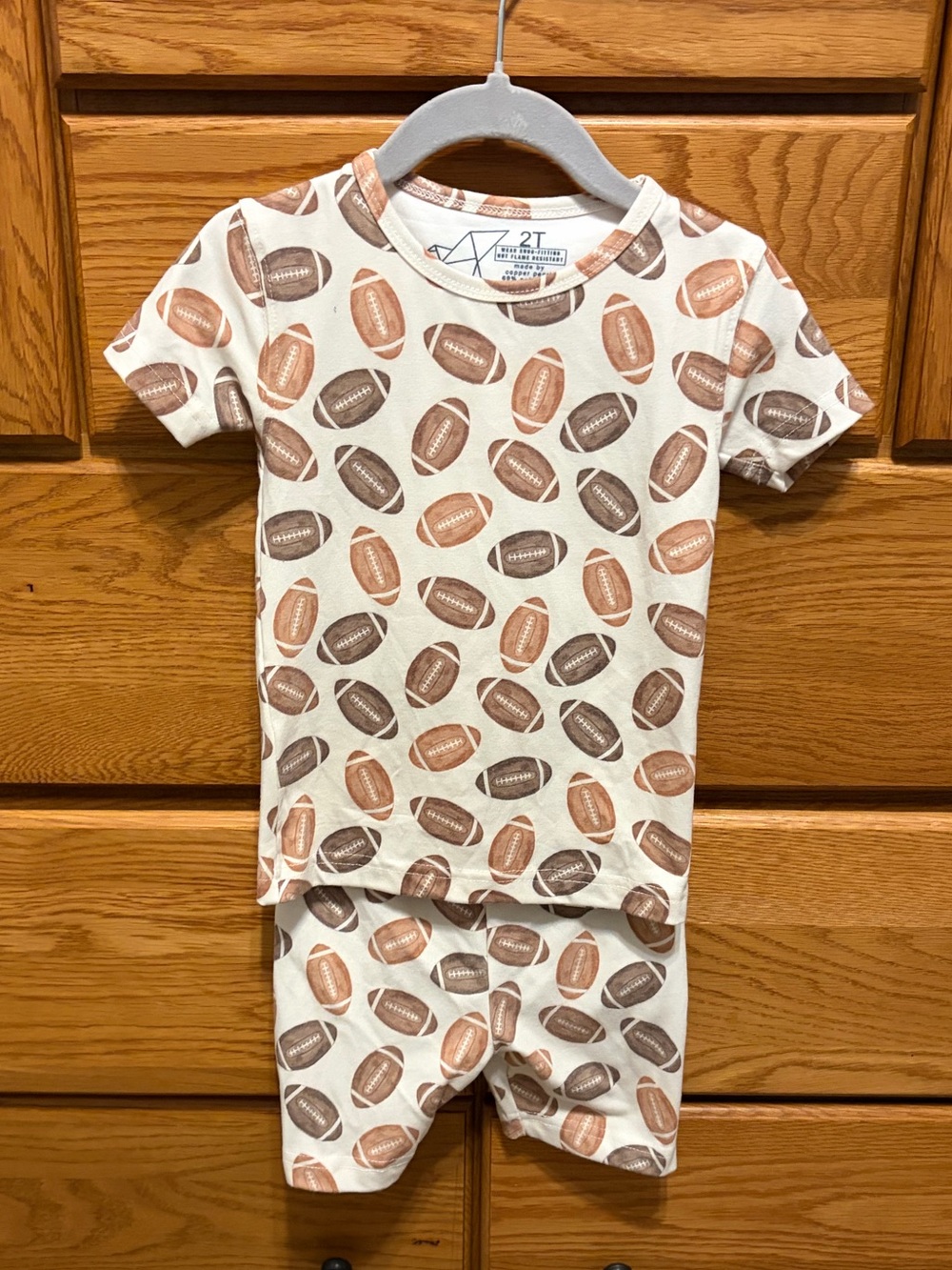 Copper Pearl Football PJ Set 🏈 NWOT - 2T